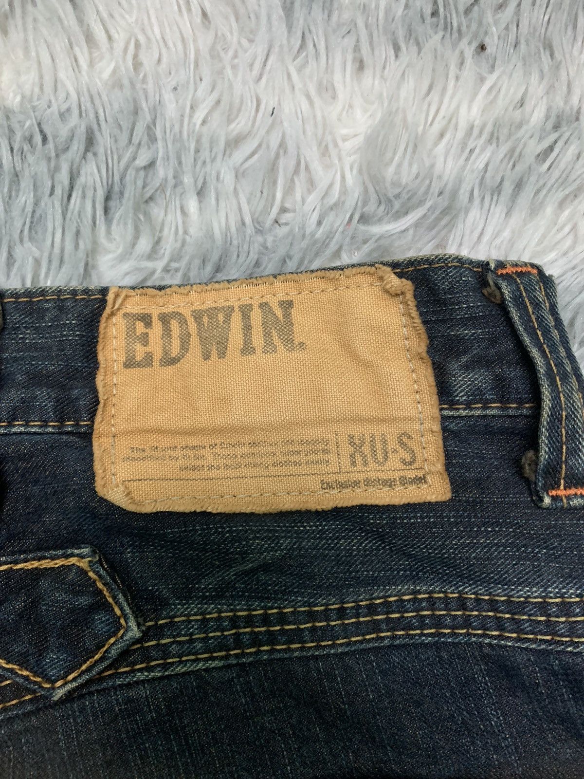 Edwin × Japanese Brand × Vintage RARE EDWIN XV-S BUCKLE BACK DISTRESSED DENIM RARE DESIGN Size US 34 / EU 50 - 12 Thumbnail
