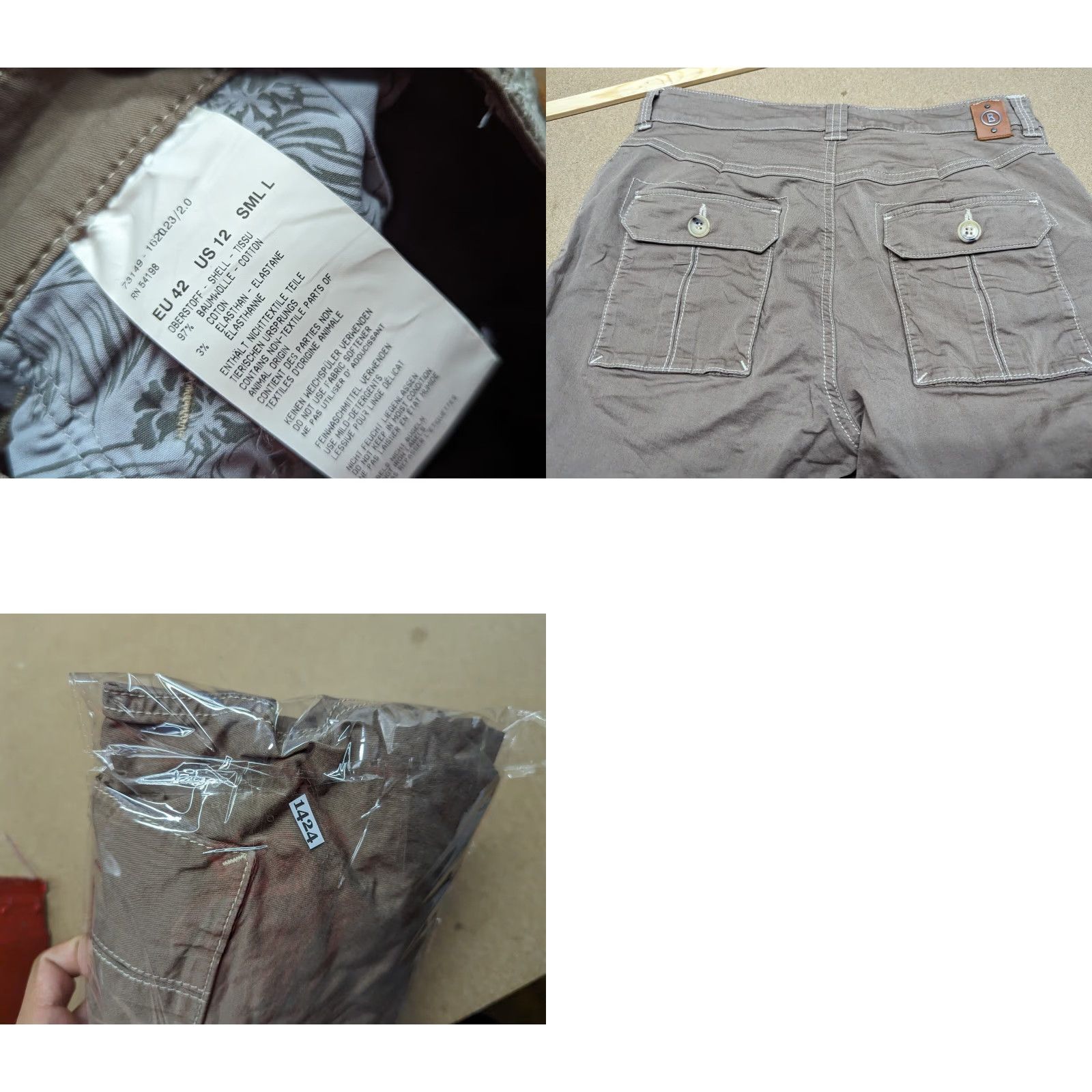 Bogner Bogner Womens Chino Shorts Size 12 Beige Pockets Cotton Shorts Chino Casual Mens? Size 32" / US 10 / IT 46 - 9 Thumbnail