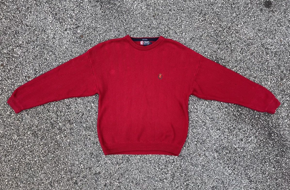 Vintage Vintage Red Sweater Size US L / EU 52-54 / 3 - 1 Thumbnail