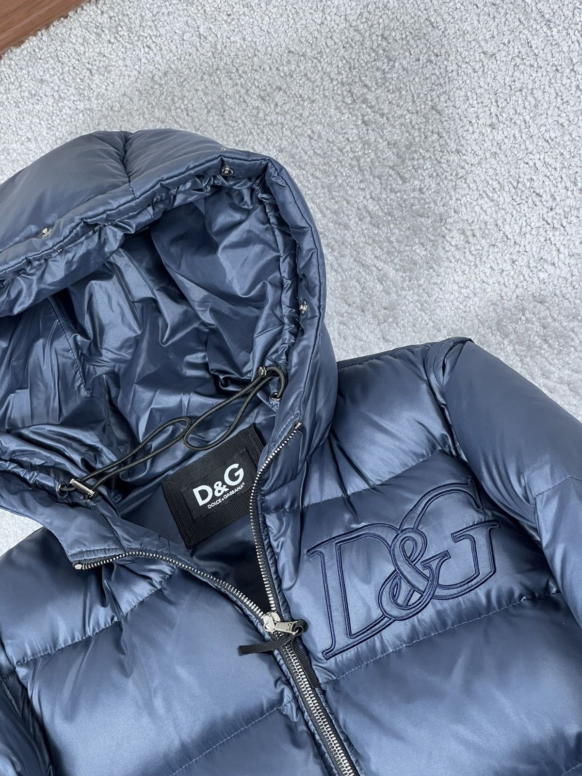 Dolce & Gabbana Dolce & Gabbana DG Shine Blue Puffer Jacket Size US S / EU 44-46 / 1 - 7 Thumbnail