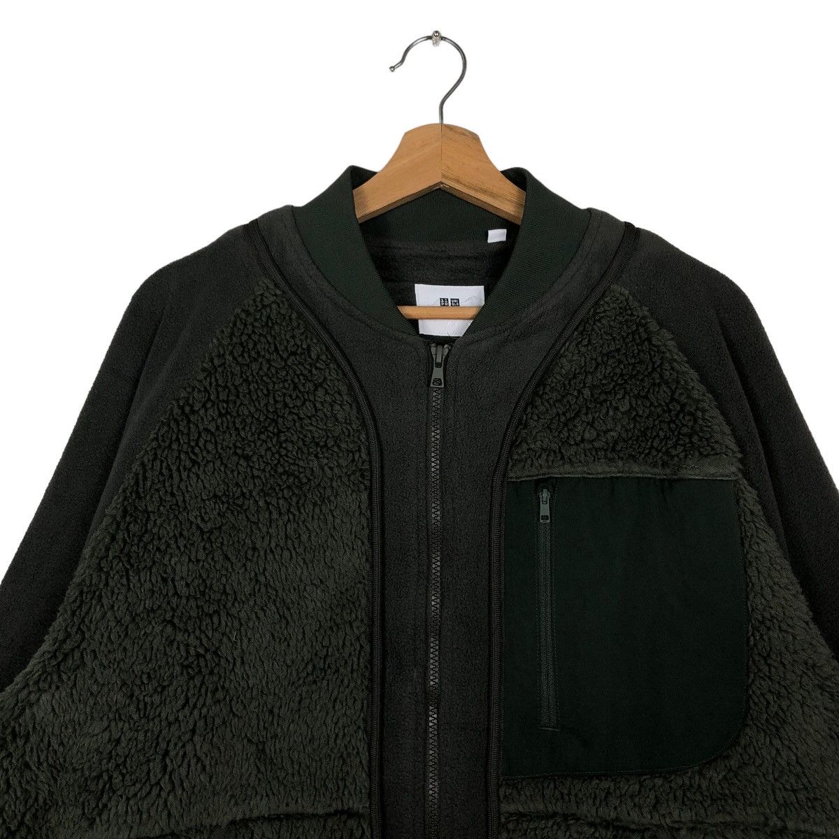 Japanese Brand 🔥Bomber Jacket Fleece White Mountaineering Uniqlo Japan Size US M / EU 48-50 / 2 - 2 Thumbnail
