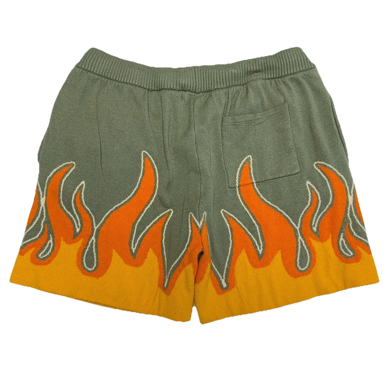 Other Rebel Minds Fleece Flame Shorts Mens Size 29x5 Faded Green Size US 29 - 2 Thumbnail