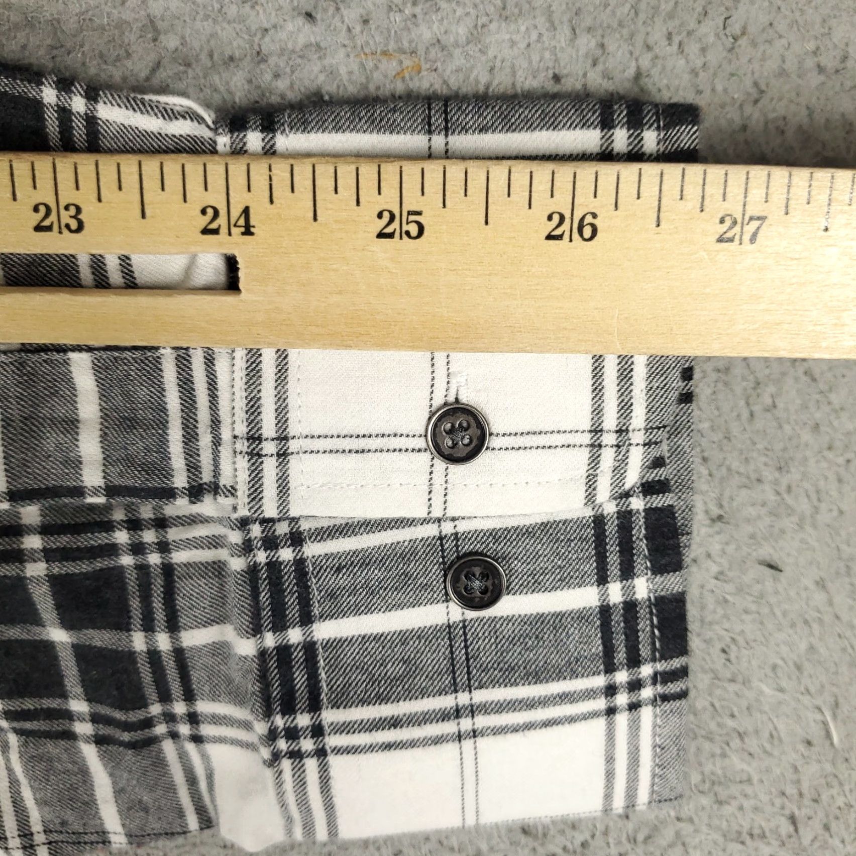 Peter Millar Peter Millar Shirt Mens XL Gray/Blue Plaid Flannel Button Up Long Sleeve Shirt Size US XL / EU 56 / 4 - 6 Thumbnail