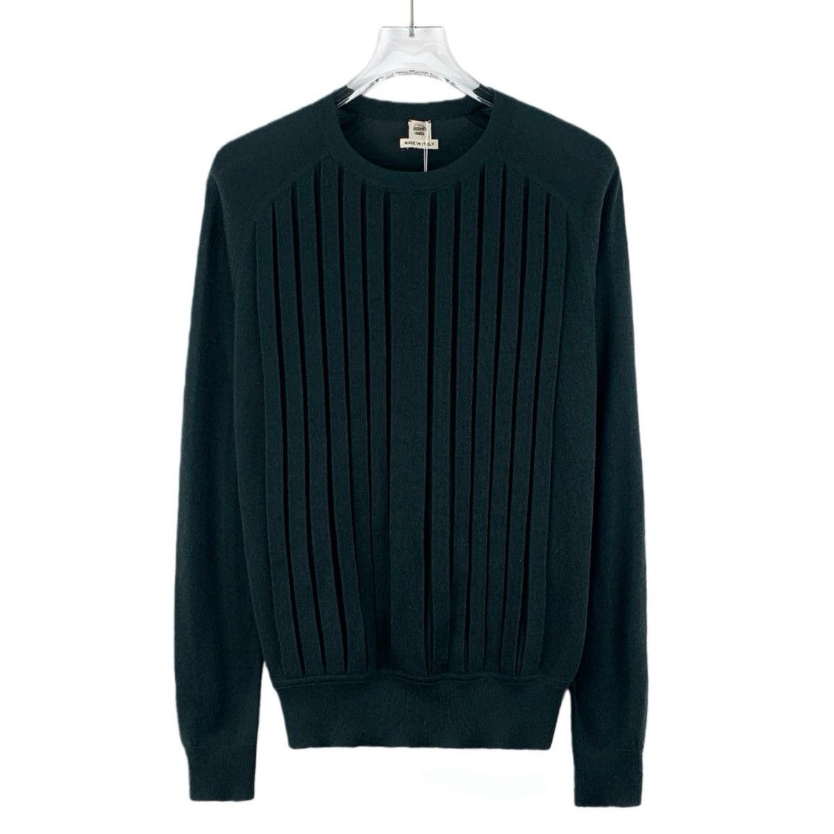 Hermes Hermes Dark Green Cashmere Long Sleeve Knit Sweater K26WX Size XS / US 0-2 / IT 36-38 - 1 Thumbnail