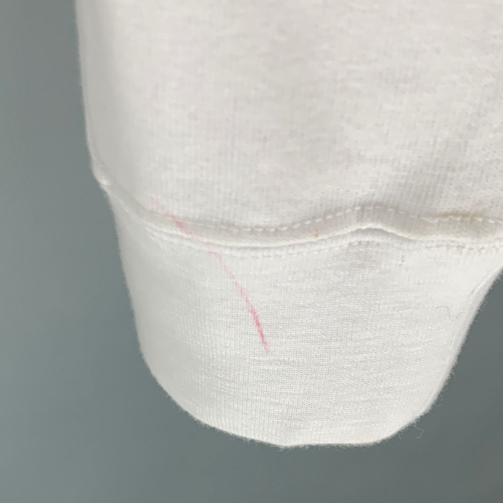 Christian Dada XS White Gold Embroidery Cotton Long Sleeve T-shirt Size US XS / EU 42 / 0 - 6 Thumbnail