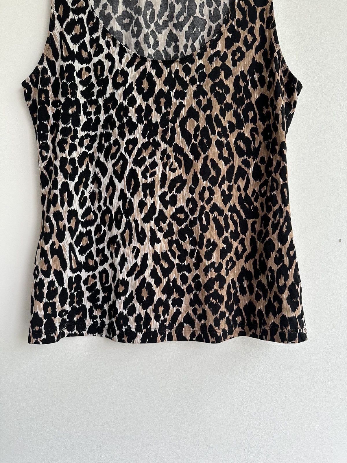 Dolce & Gabbana 00s Dolce & Gabbana Leopard Print Stretch Tank Top Size M/L Size M / US 6-8 / IT 42-44 - 3 Thumbnail