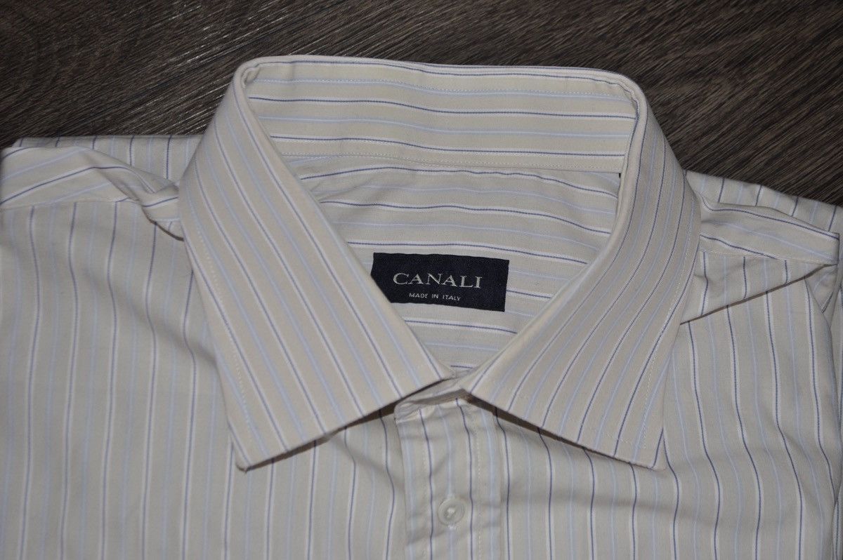 Canali Canali Dress Shirt Size 46R - 1 Thumbnail