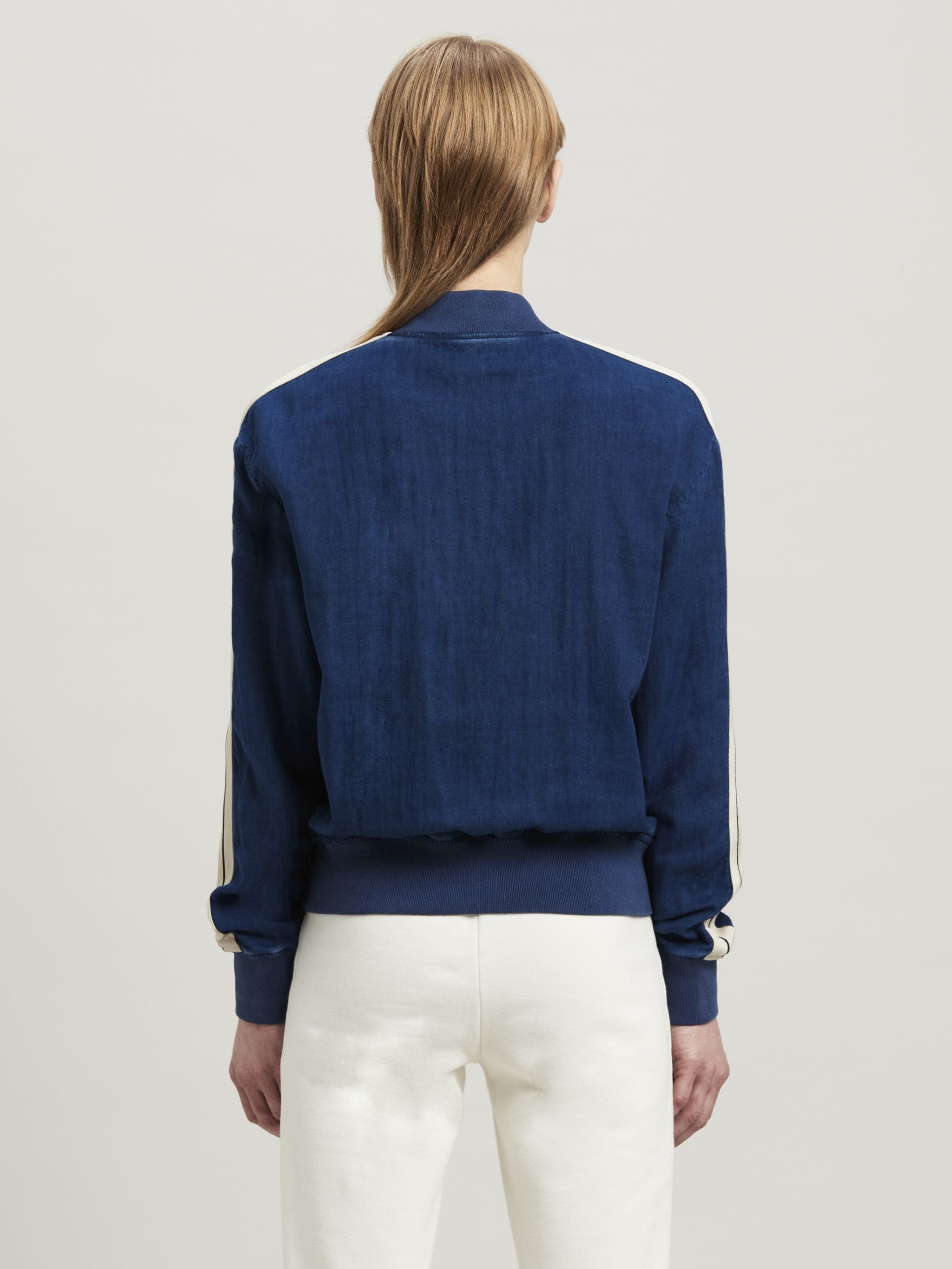 Palm Angels o1s22i1n0824 Chambray Track Sweatshirt in Blue Size M / US 6-8 / IT 42-44 - 5 Thumbnail