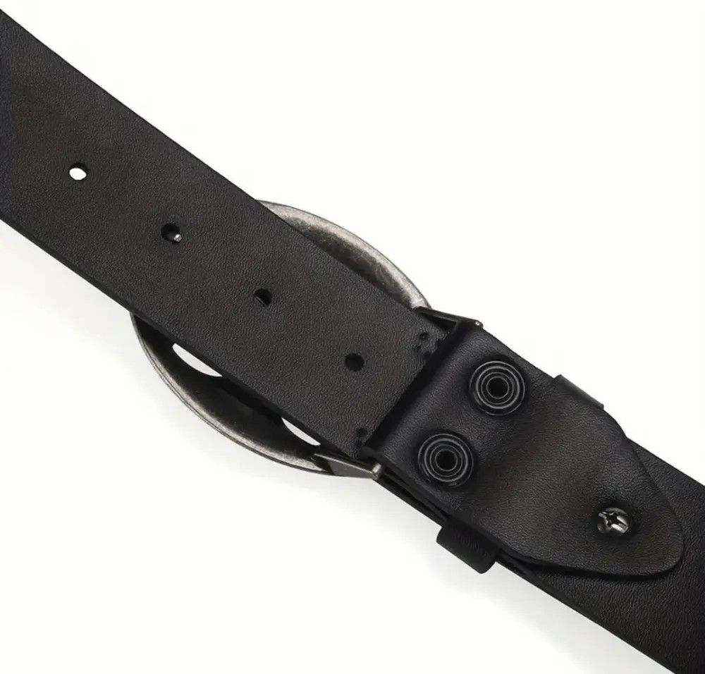 Jewelry Men's Belt Bohemian Style Belt Vintage Inlaid Skeleton Head Size ONE SIZE - 5 Thumbnail