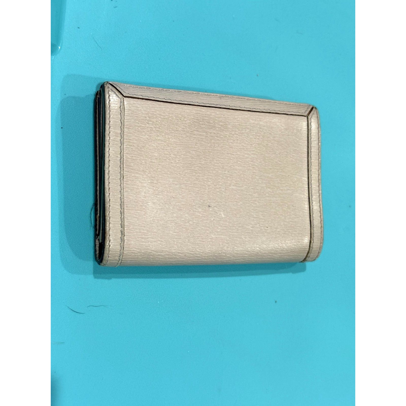 Givenchy Vintage Givenchy Beige Leather Bifold Wallet Logo G France Size ONE SIZE - 2 Thumbnail