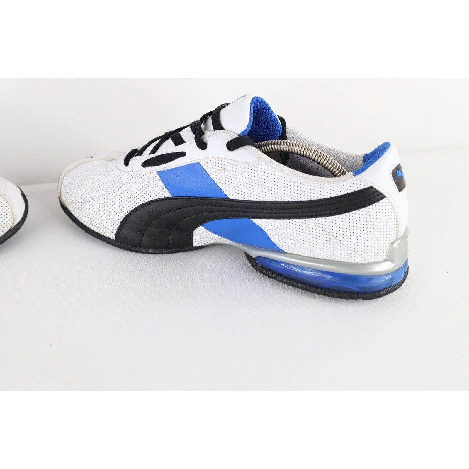 Puma × Vintage Vintage Y2K Puma Spell Out Turin Leather Sneakers Shoes Size US 11.5 / EU 44-45 - 6 Thumbnail