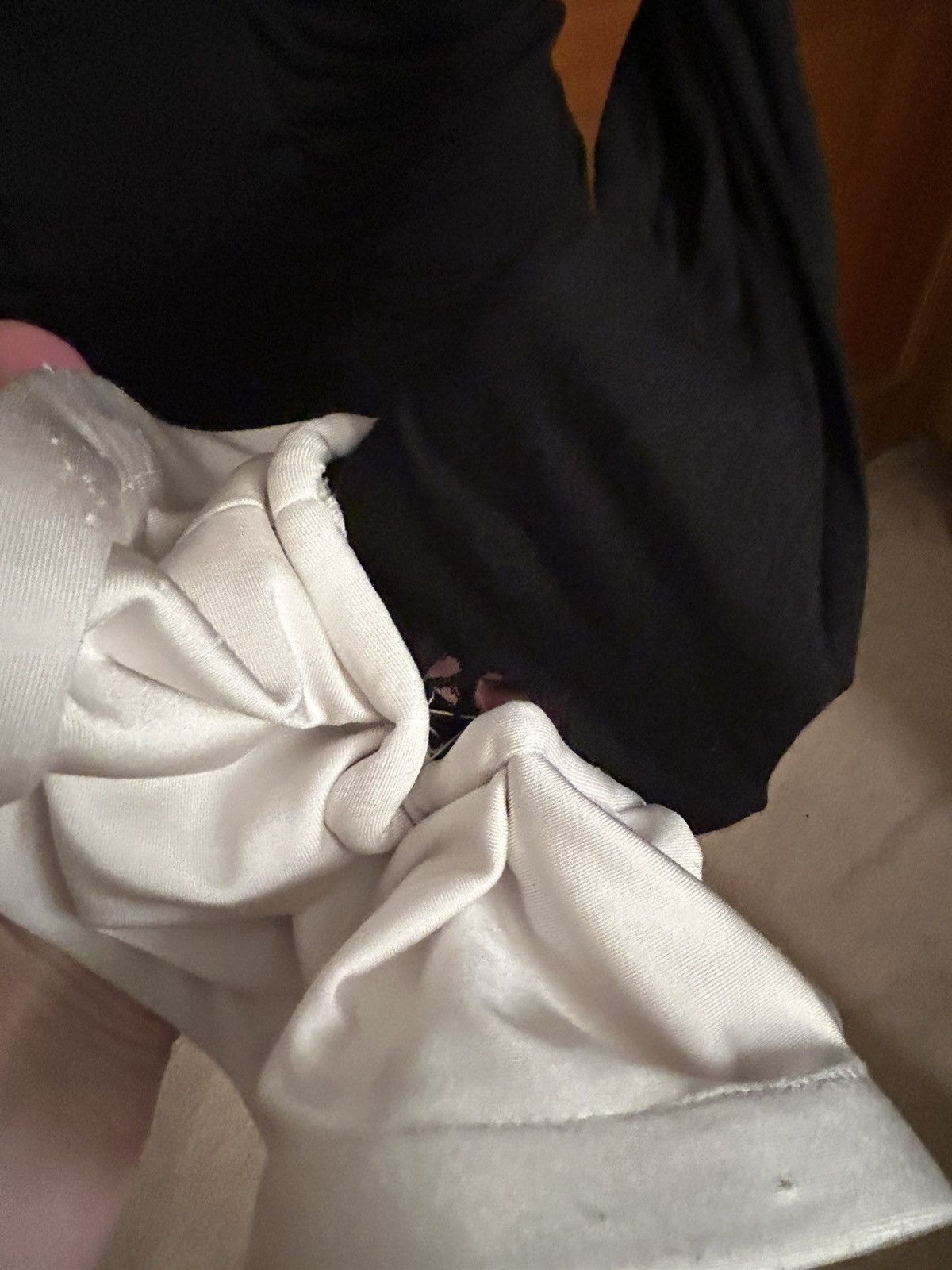 Designer × Vintage Preowned Elevated Two-Tone Bell Cuff -Sleeve Top Size S / US 4 / IT 40 - 20 Thumbnail