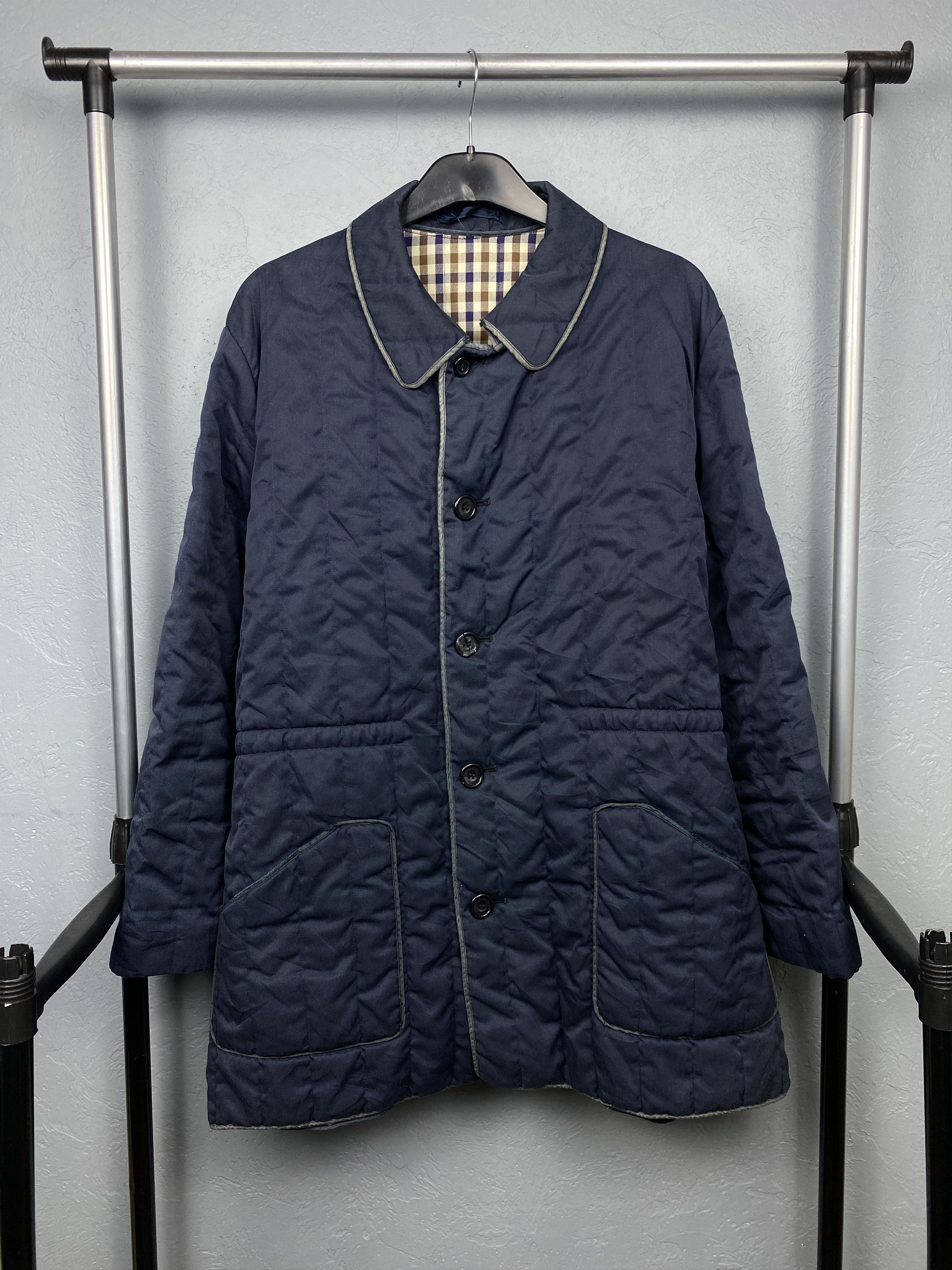 Aquascutum Aquascutum Vintage Mens Quilted Jacket Size US XL / EU 56 / 4 - 2 Thumbnail