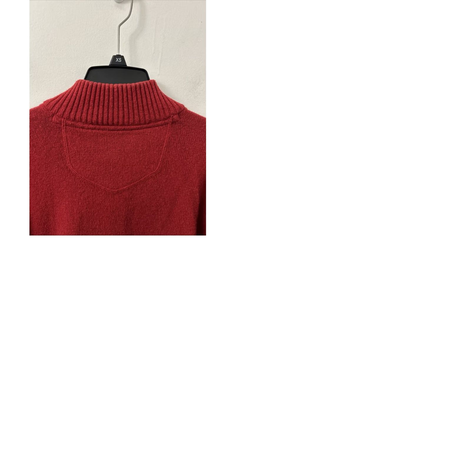 Eddie Bauer Eddie Bauer Sweater Mens XL Red Striped 1/4 Zip Wool Blend Pullover Long Sleeve Size US XL / EU 56 / 4 - 9 Thumbnail