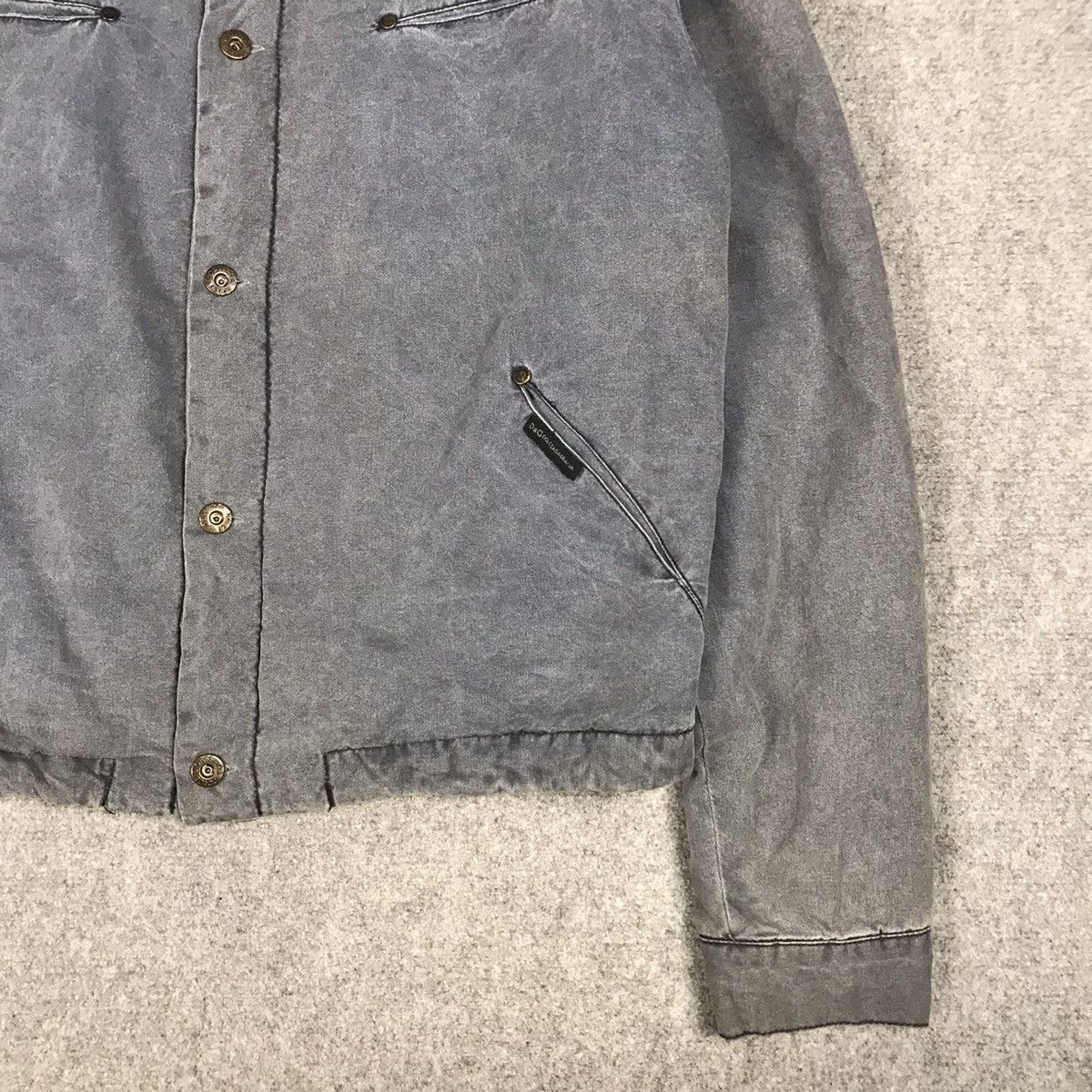Dolce & Gabbana × Vintage OG DOLCE & GABBANA D&G GRAY BLUE SUN FADED BUTTON JACKET Size US M / EU 48-50 / 2 - 3 Thumbnail