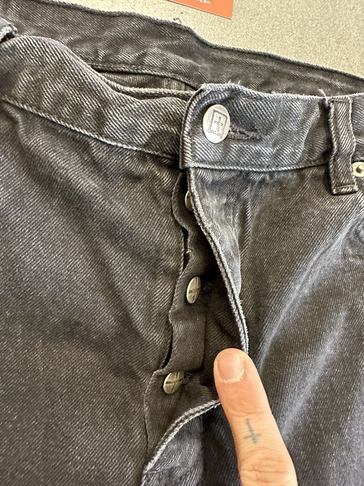 Ksubi Ksubi Anti K Noir Distressed Denim Pants Size US 38 / EU 54 - 7 Thumbnail