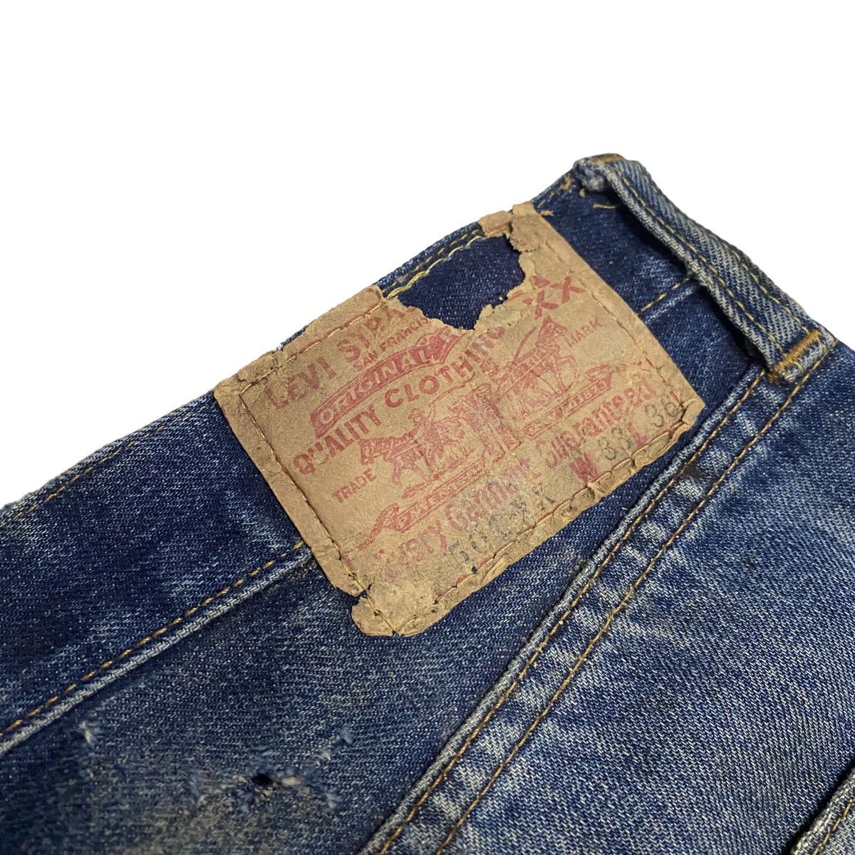 Levi's Levis Selvedge 501XX Big E Vintage distressed Size US 33 - 6 Thumbnail