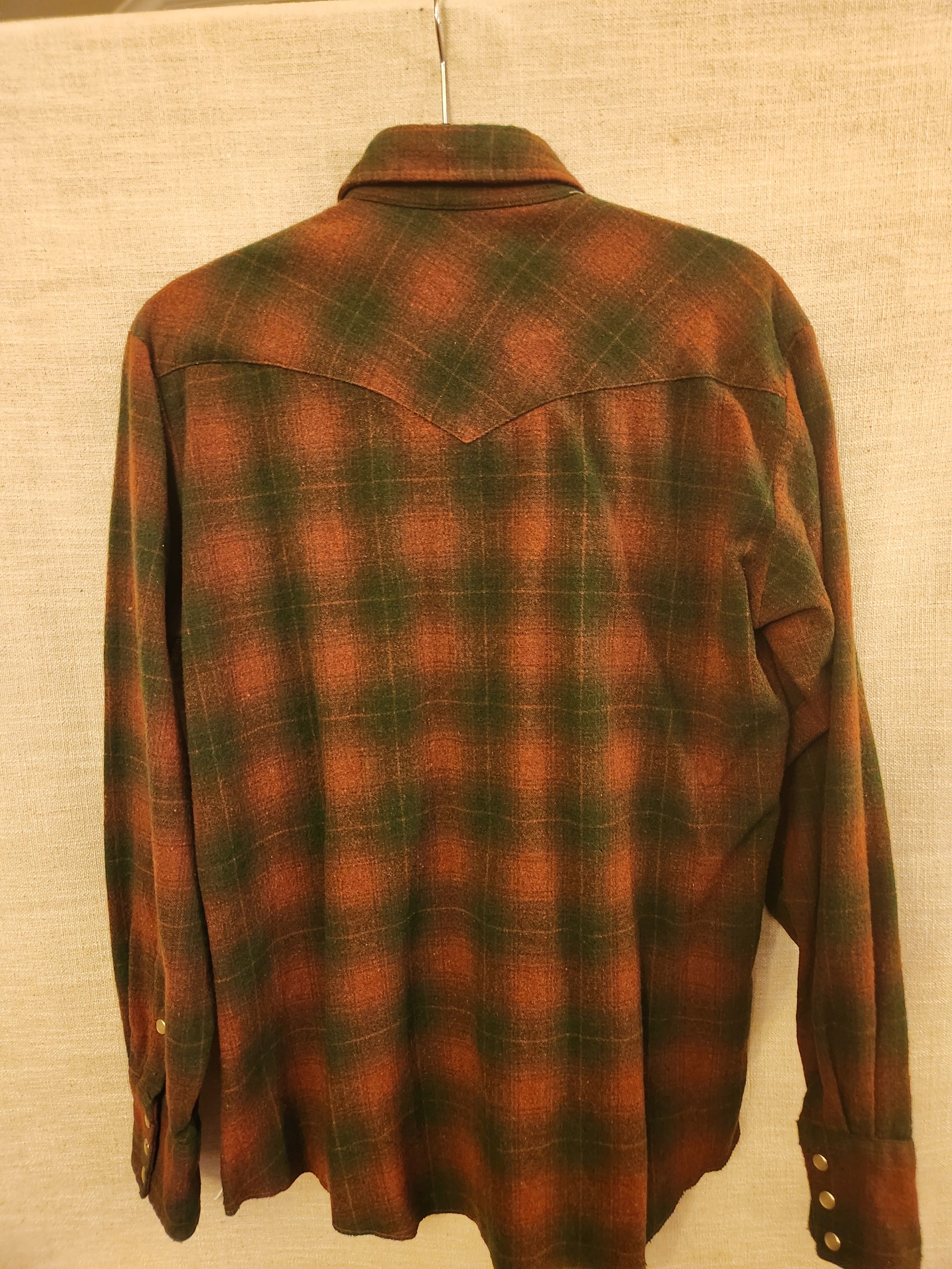 Other Vintage 50's H Bar C 50s Wool/Nylon Blend Western Shirt Size US M / EU 48-50 / 2 - 2 Thumbnail