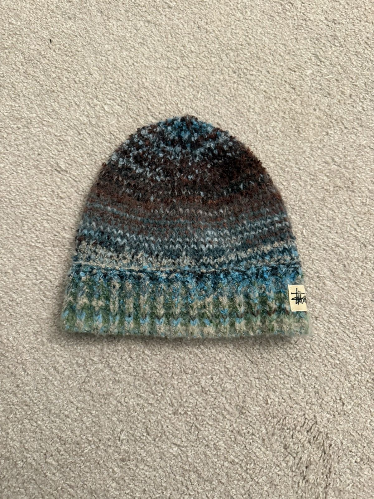 Stussy Stussy Skullcap Textured Yarn (Blue Multi) | Grailed