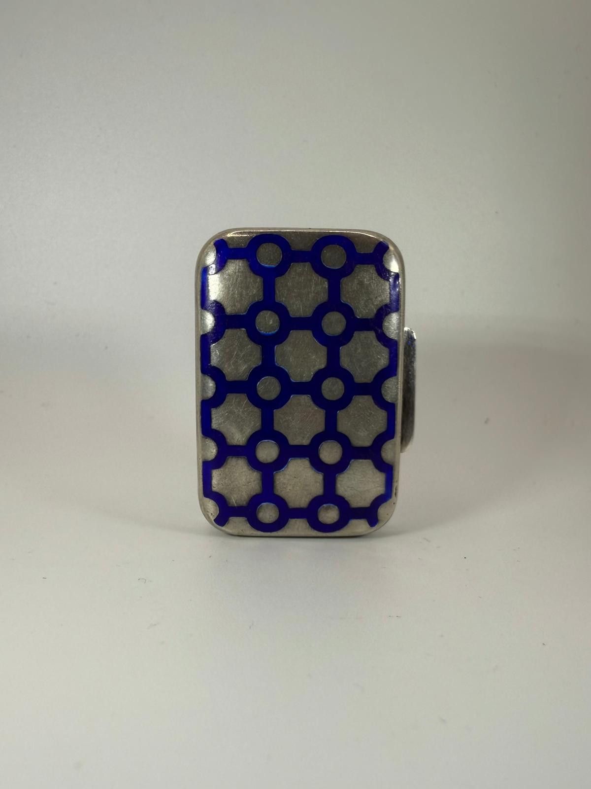 Gucci 80's Gucci Sterling Silver Enamel Pill Box Size ONE SIZE - 1 Thumbnail