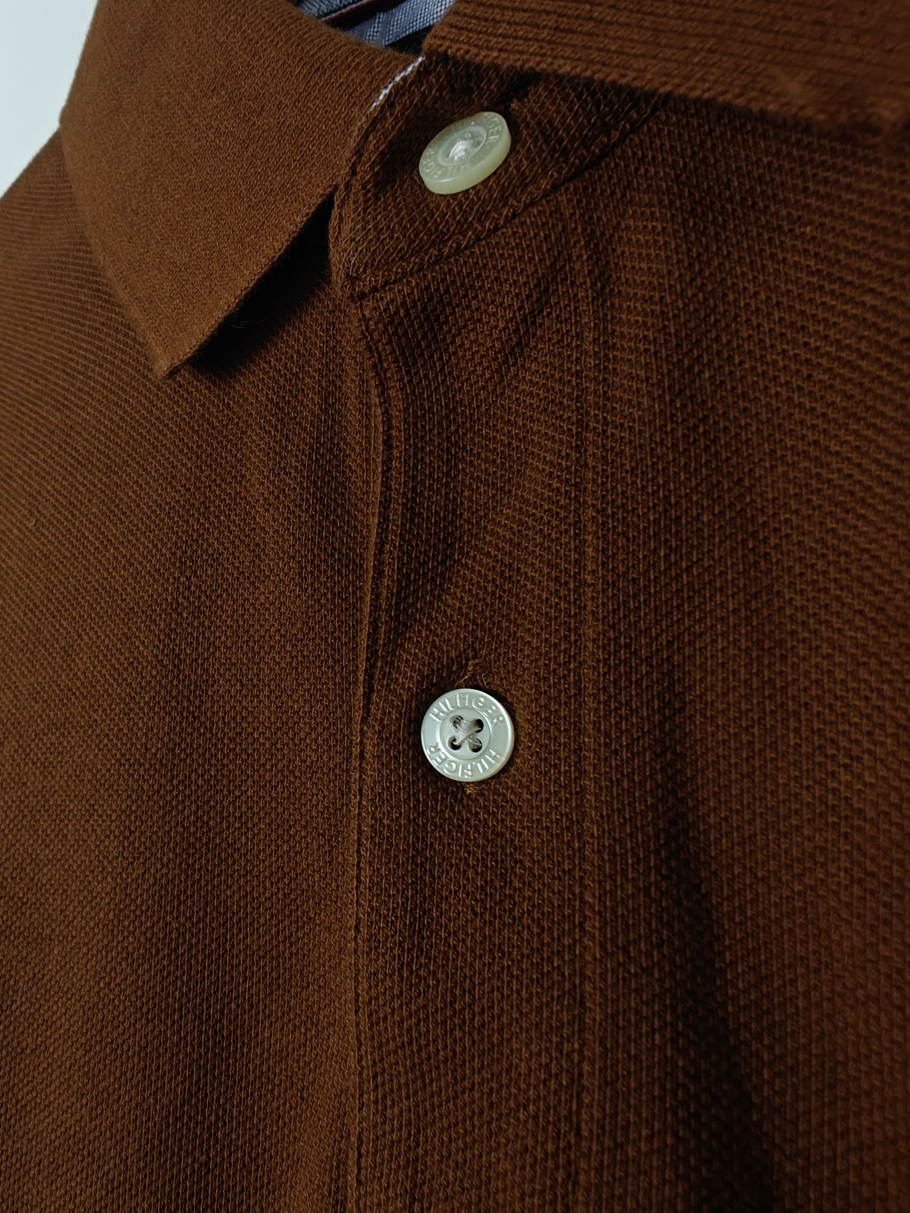 Tommy Hilfiger Tommy Hilfiger Polo T-Shirt Collared Logo Brown size M Size US M / EU 48-50 / 2 - 7 Thumbnail