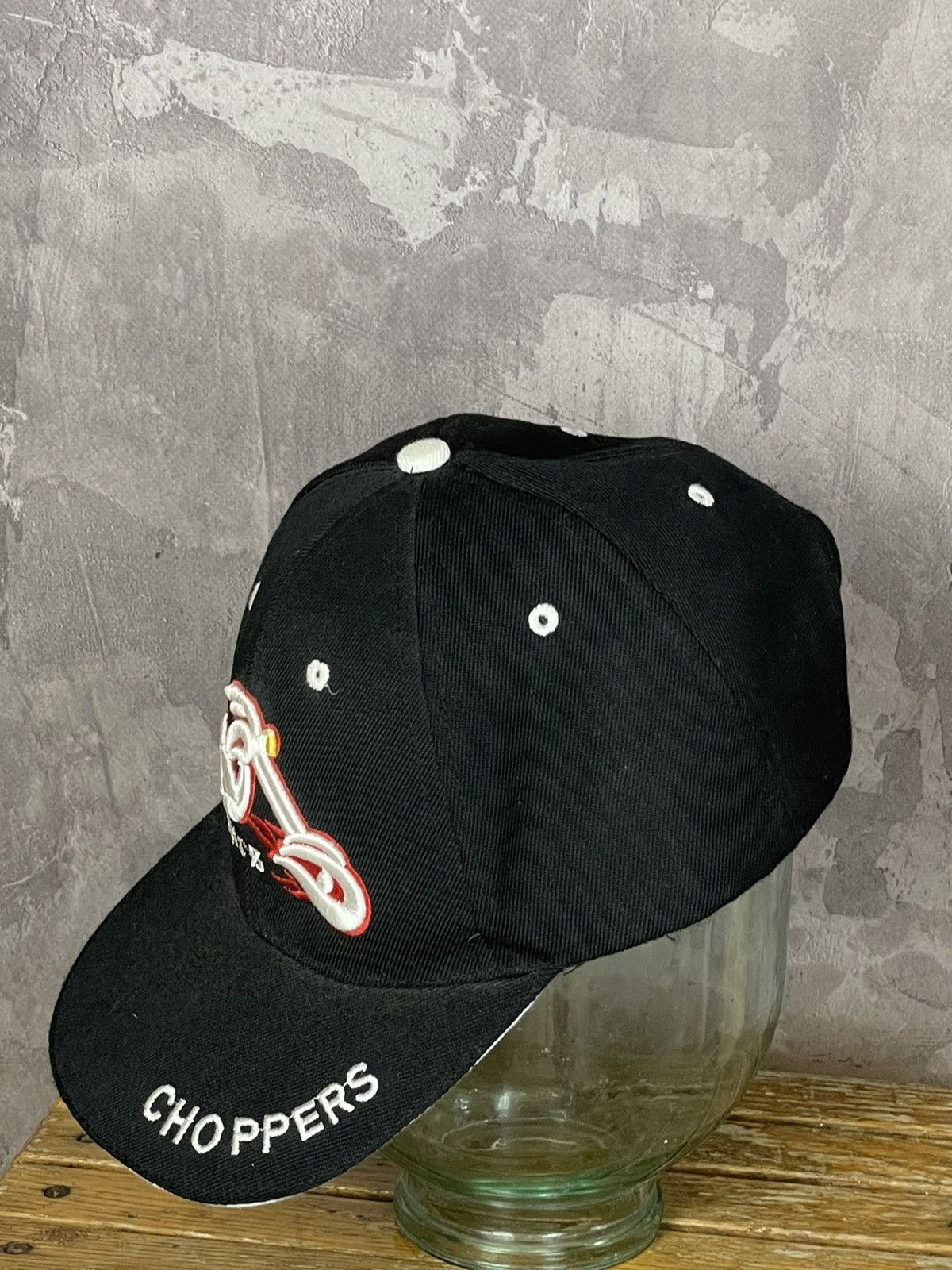West Coast Choppers Vintage Y2K’s Choppers Flames Motorcycle Strapback Hat Cap Size ONE SIZE - 5 Thumbnail