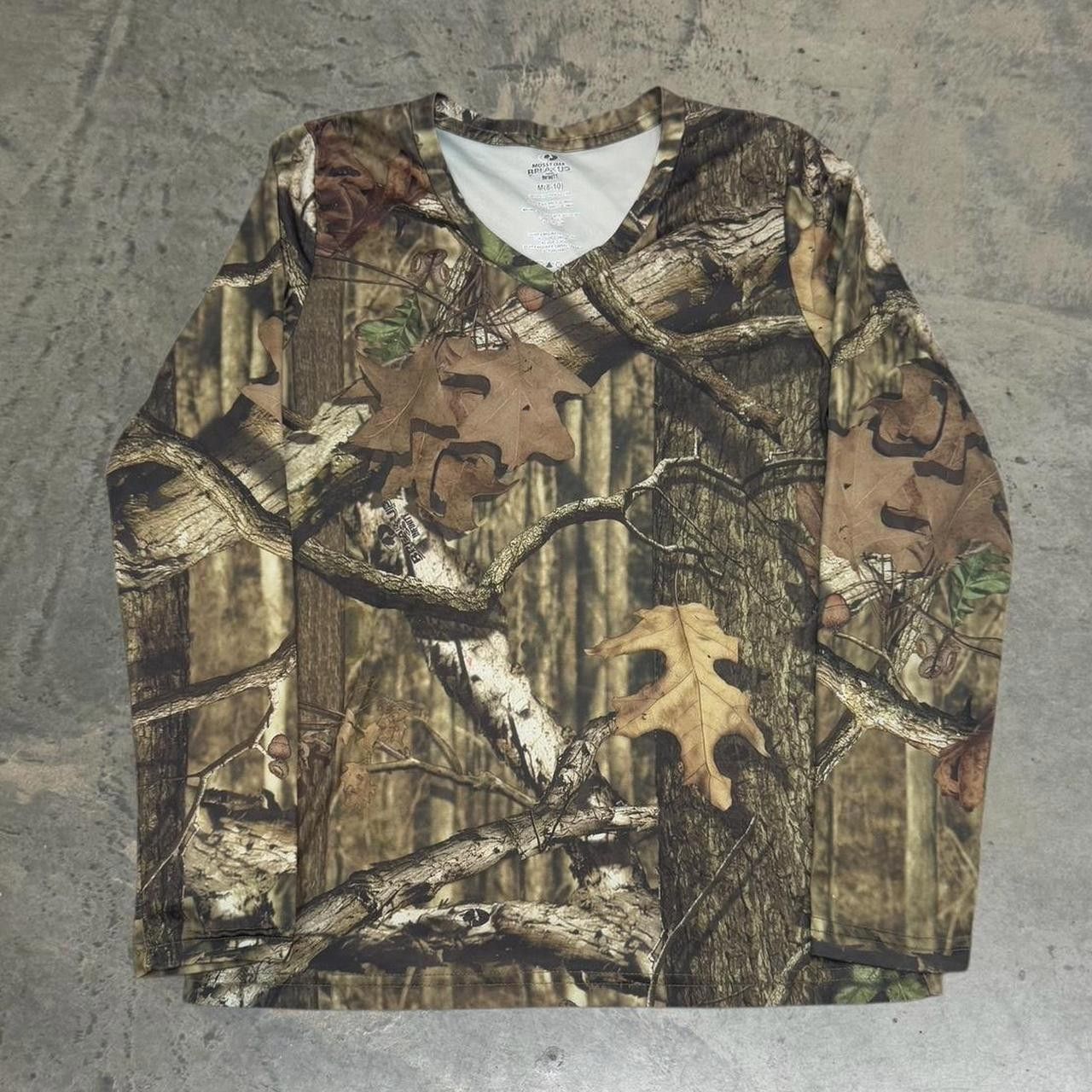 Mossy Oaks × Vintage Vintage Y2K Mossy Oak Camo Long Sleeve Shirt Size M / US 6-8 / IT 42-44 - 1 Thumbnail