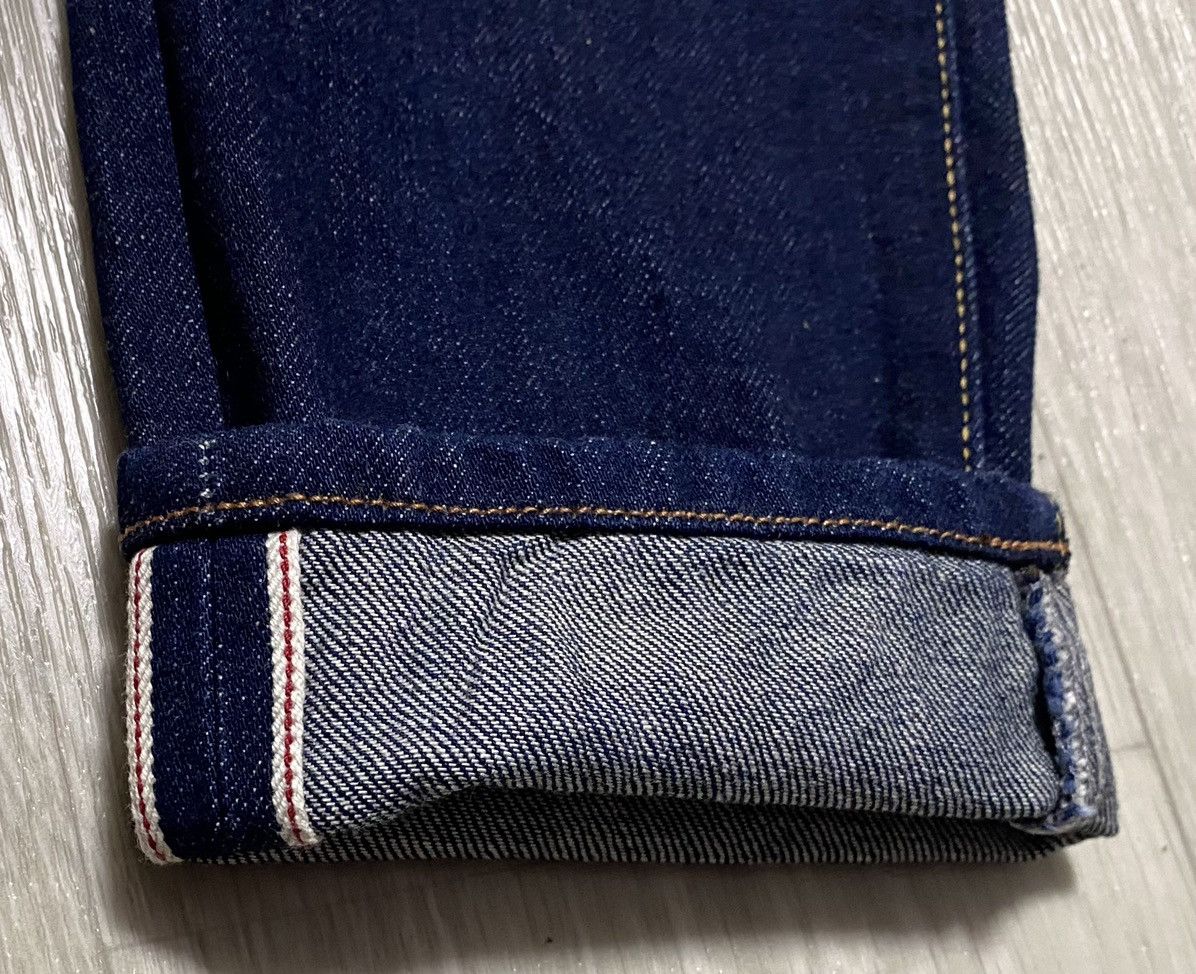 H&M H&M Navy Selvedge Selvage Slim Regular Waist Denim Jeans Size US 29 - 19 Thumbnail