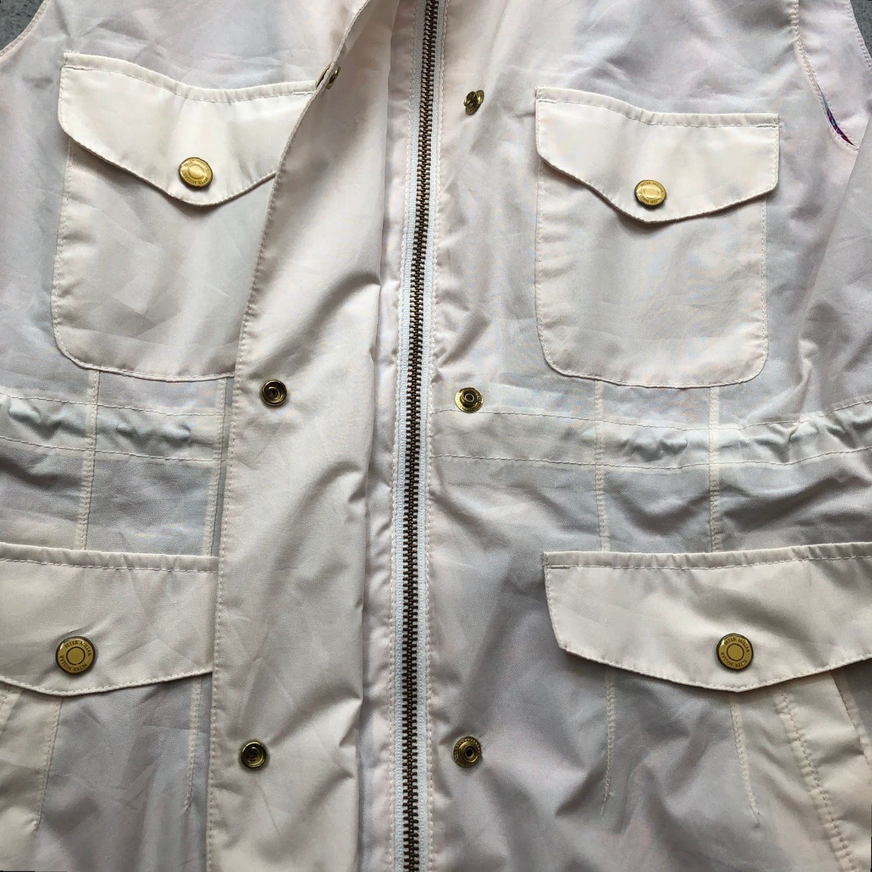 Peter Millar VINTAGE? No. Peter Millar Element Water Paisley Lined Utility Vest Jacket Women Small S White Size S / US 4 / IT 40 - 7 Thumbnail