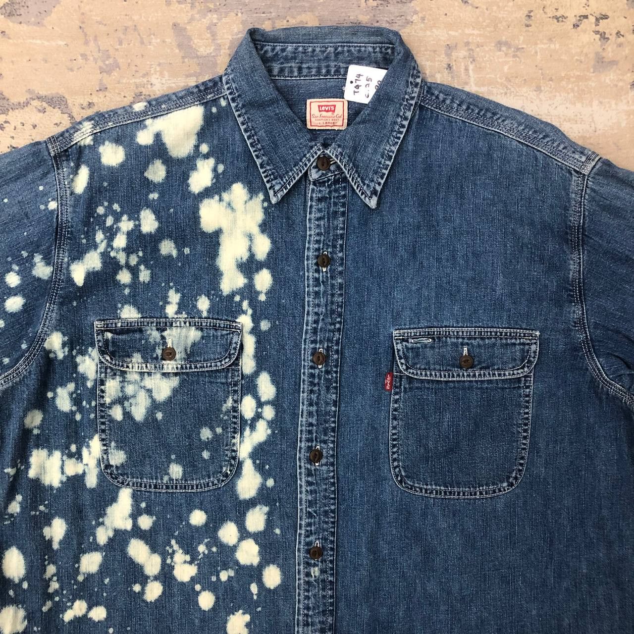 Levi's T474 VTG LEVI'S ACID WASH DENIM SHIRTS Size US L / EU 52-54 / 3 - 5 Thumbnail