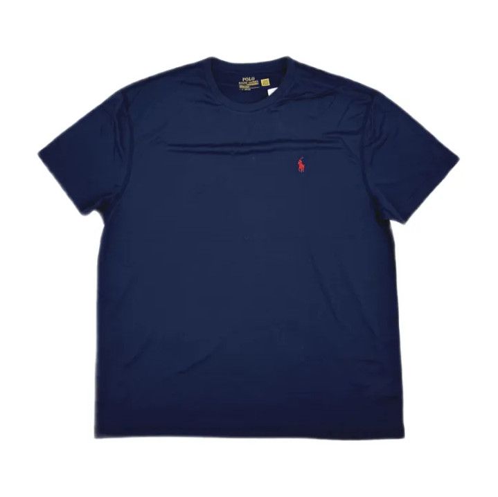 Polo Ralph Lauren Polo Ralph Lauren Solid Round Neck Short Sleeve Size US XL / EU 56 / 4 - 1 Thumbnail