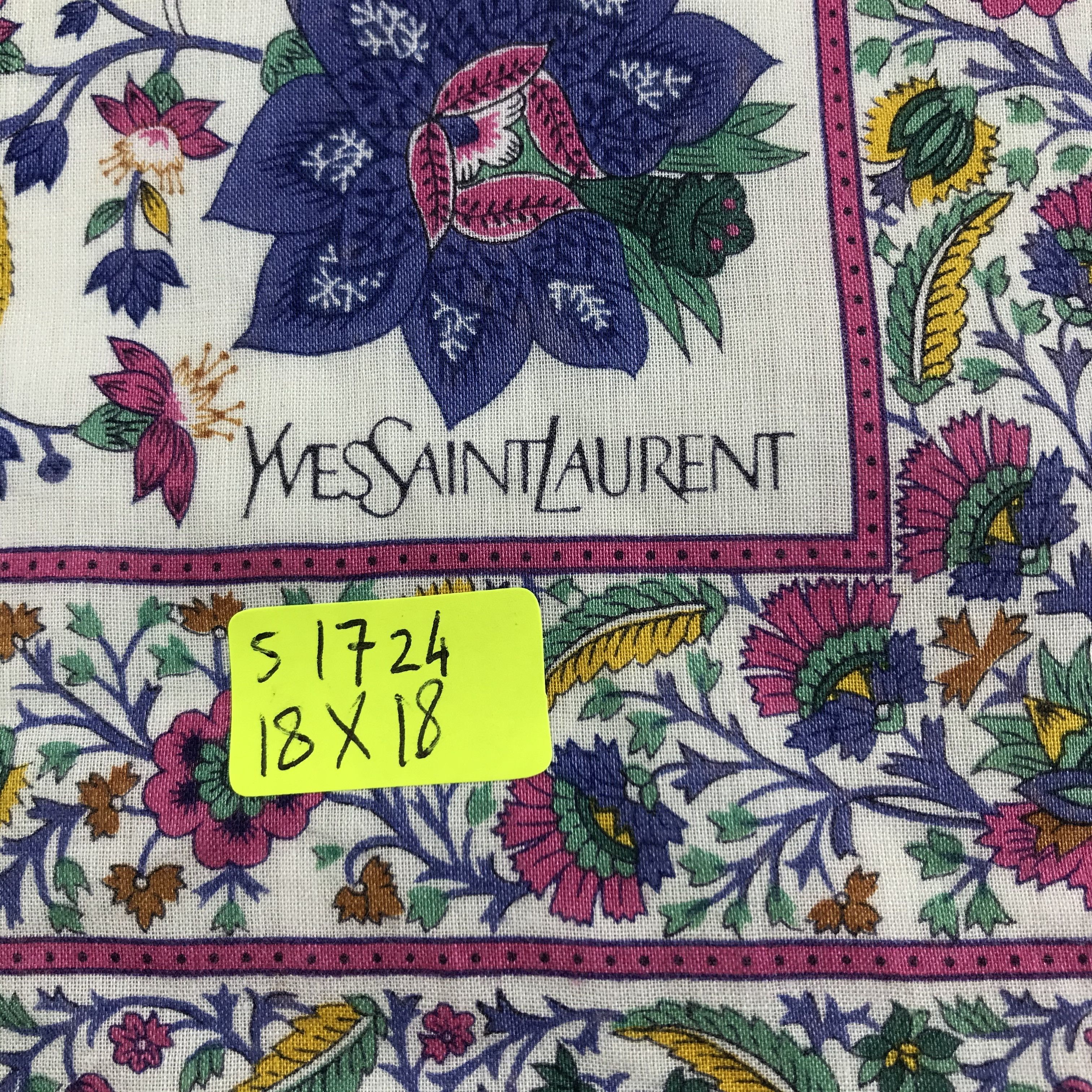 Vintage Yves Saint Laurent Bandana / Handkerchief/Neckerchief -S1724 Size ONE SIZE - 5 Thumbnail