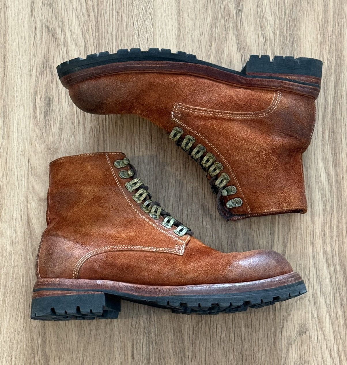 Oree New York Oree New York Caldera Combat Boots Rust | Grailed