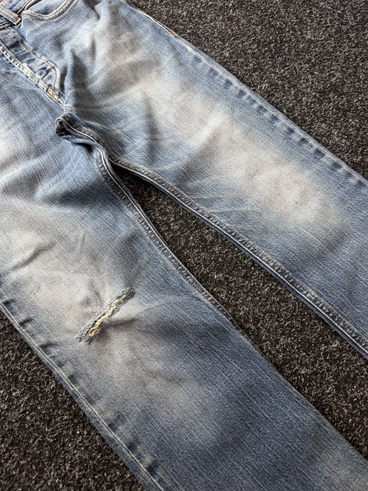 Diesel Diesel D-Fetar Distressed Denim Jeans Light Wash Size US 28 / EU 44 - 4 Thumbnail