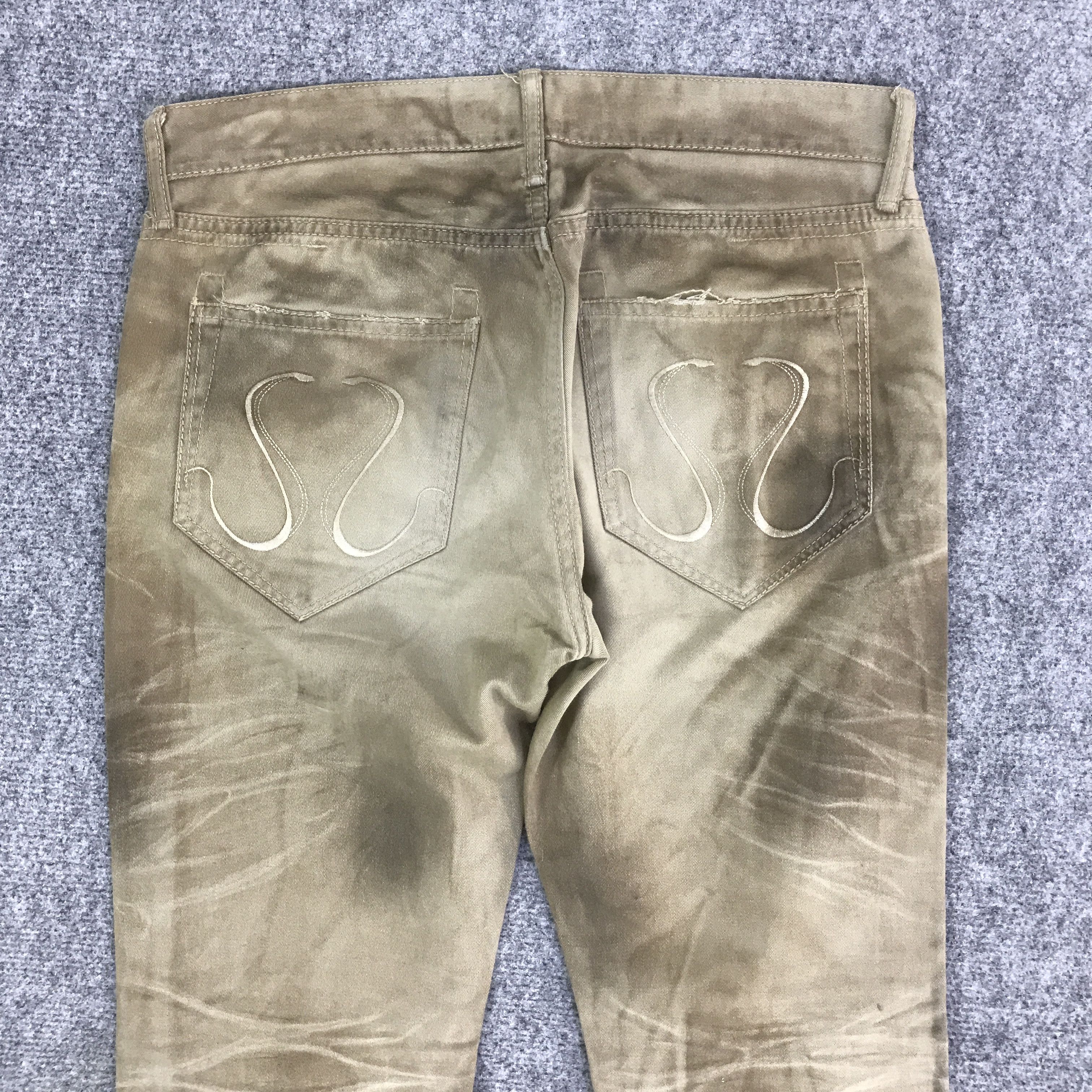CIVARIZE FLARE CIVARIZE RARE DESIGN PUNK DENIM PANTS K118B16 Size US 32 / EU 48 - 5 Thumbnail