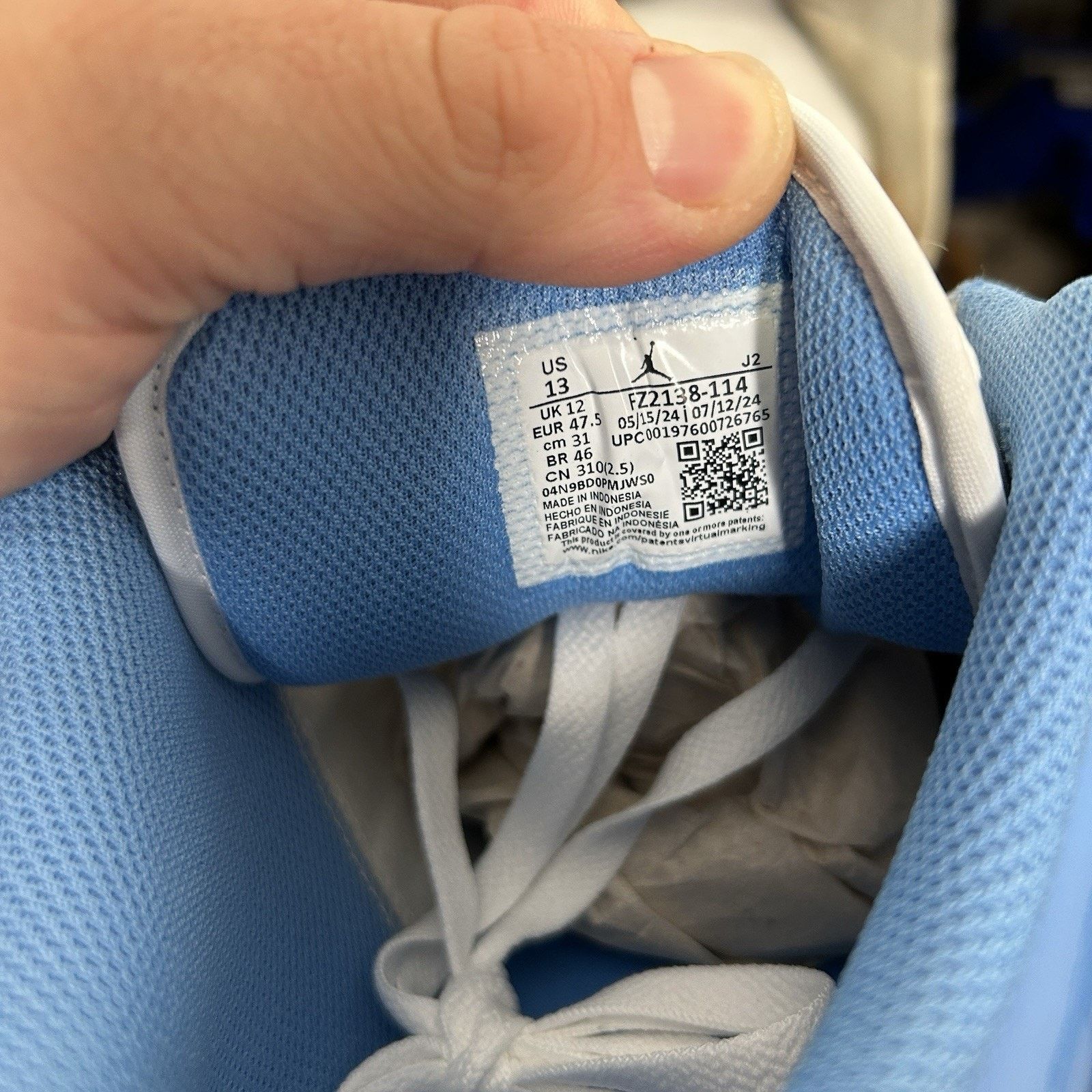 Jordan Brand Nike Air Jordan 1 Retro Low SE “Legend Blue” FZ2138-114 Size US 13 / EU 46 - 6 Thumbnail