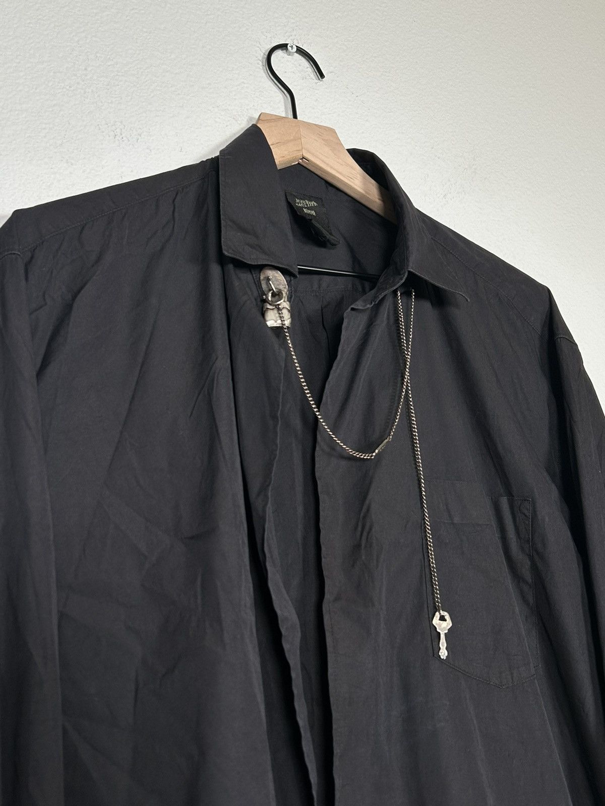 Jean Paul Gaultier Lock Bondage Drape Open front Button up Size US L / EU 52-54 / 3 - 2 Thumbnail
