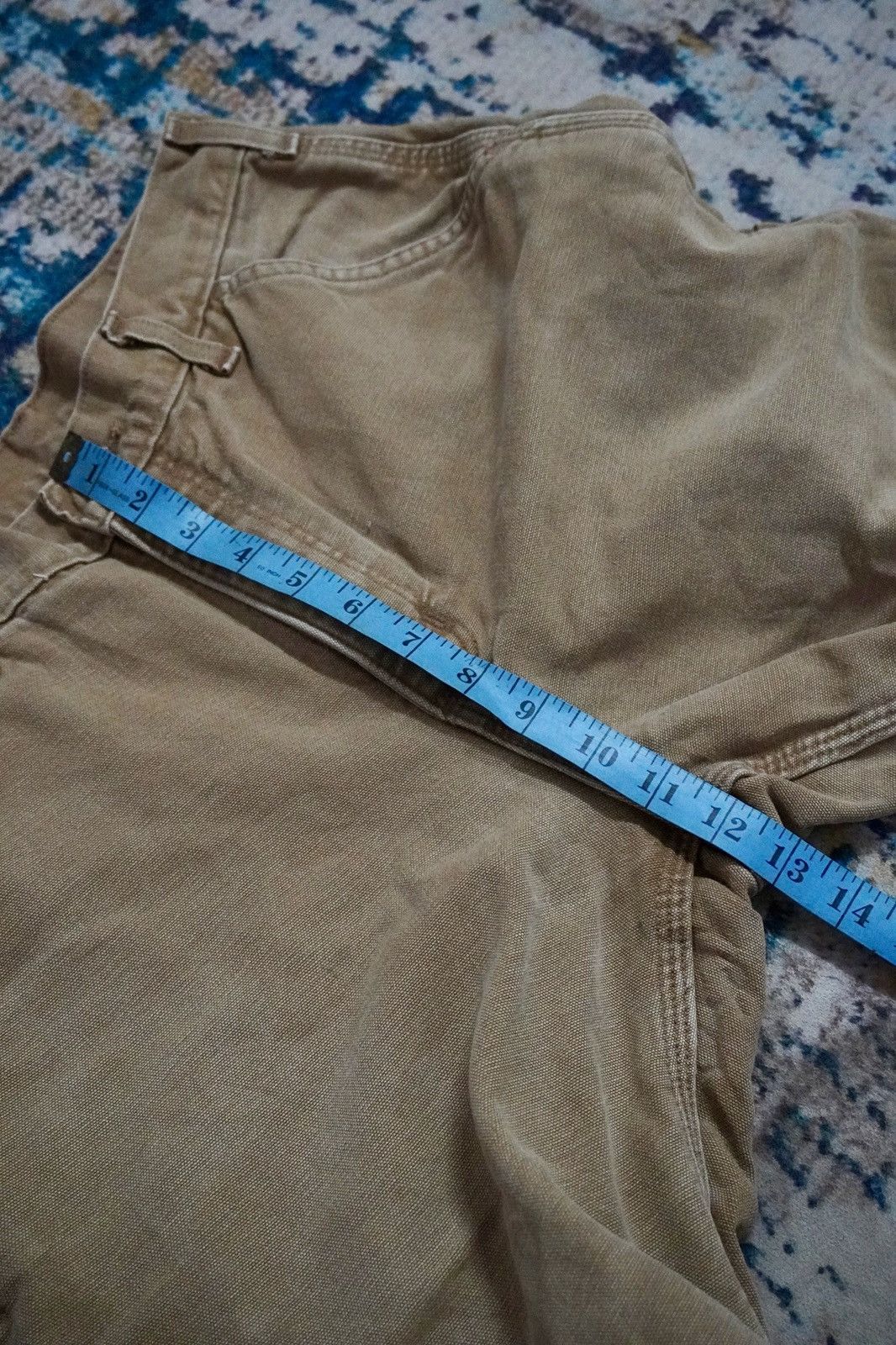 Carhartt × Vintage Vintage carhartt carpenter dungaree fit work double layer Size US 32 / EU 48 - 16 Thumbnail