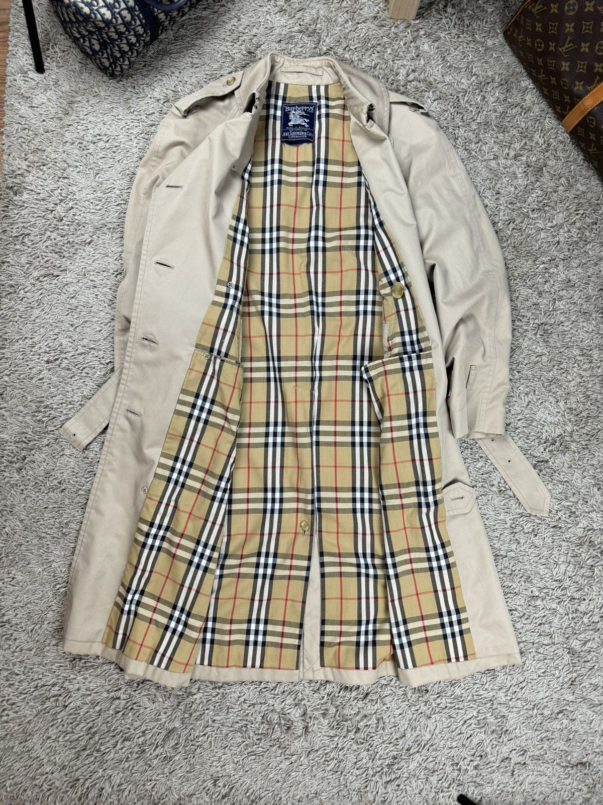 Burberry × Vintage Vintage trench coat Burberry original luxury streetwear item Size M / US 6-8 / IT 42-44 - 3 Thumbnail