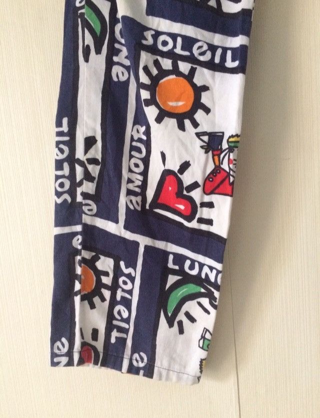 Jean Charles De Castelbajac Vintage Jean Charles De Castelbajac Printed Pants Size 26" / US 2 / IT 38 - 20 Thumbnail