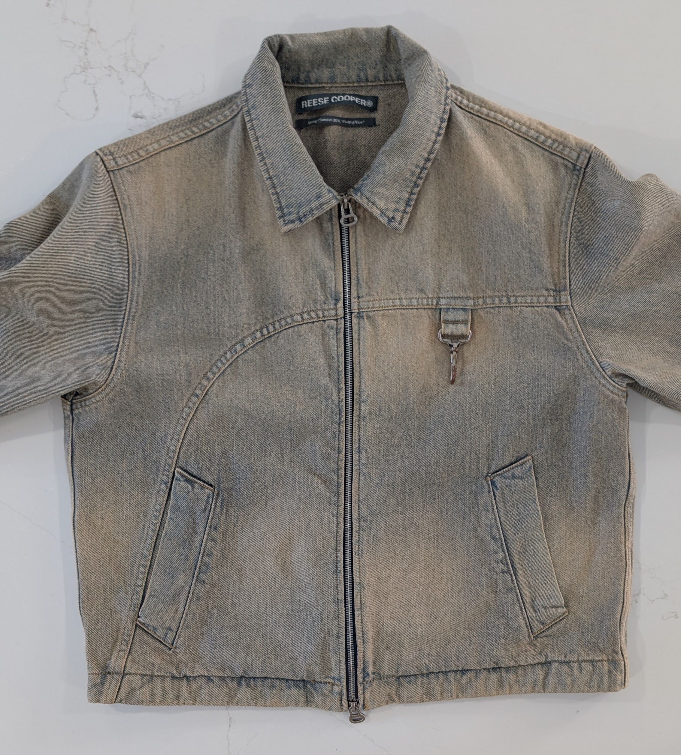 Reese Cooper Reese Cooper Spring 2024 Curved Washed Denim Work Jacket Size US M / EU 48-50 / 2 - 3 Thumbnail