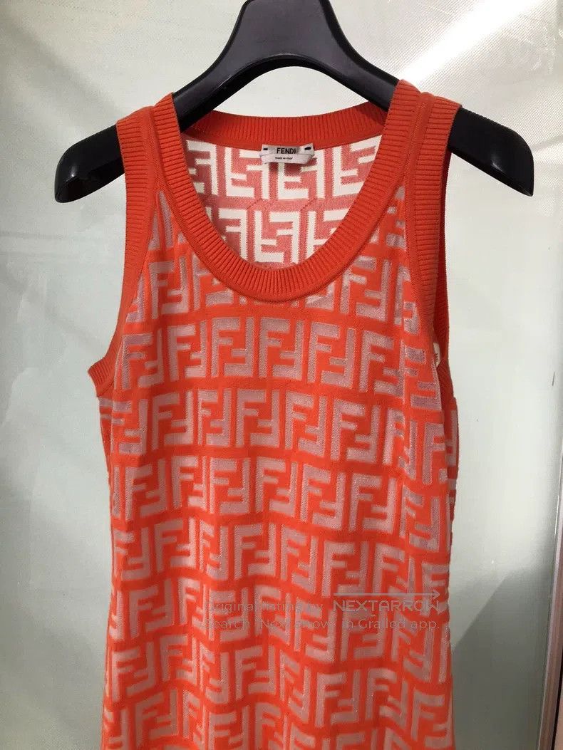 Fendi Fendi All-Print Dress Size XS / US 0-2 / IT 36-38 - 5 Thumbnail