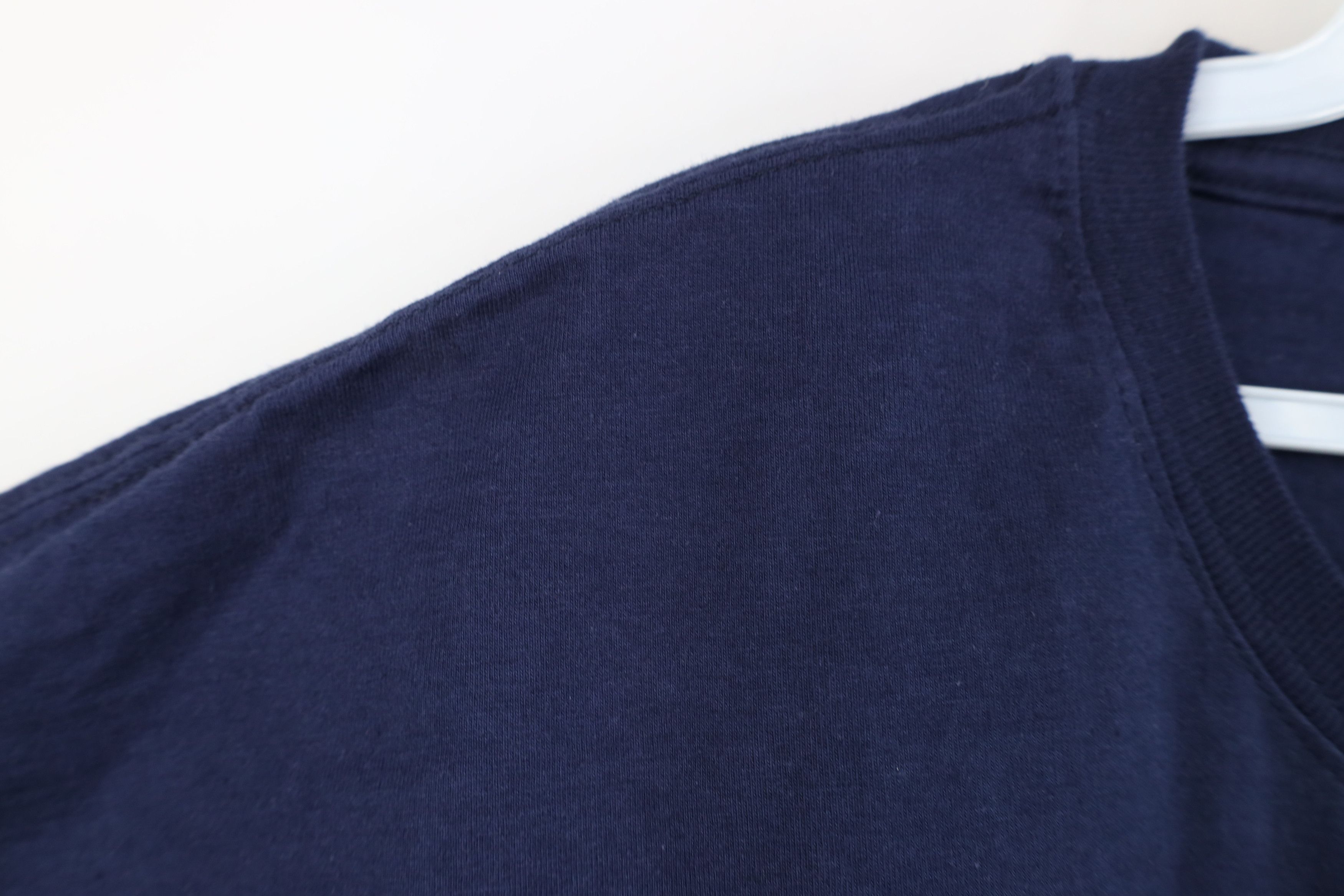 Vintage Vintage 90s Streetwear Heavyweight Cotton T-Shirt Navy Blue Size US XXL / EU 58 / 5 - 7 Thumbnail
