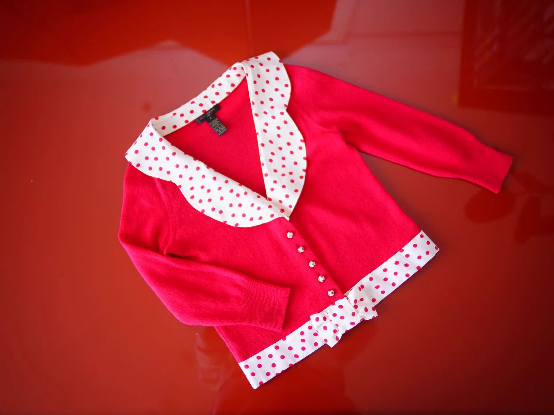Louis Vuitton LV x Yayoi Kusama Watermelon Red Polka Dot Ladybug Buttons S Size S / US 4 / IT 40 - 2 Thumbnail
