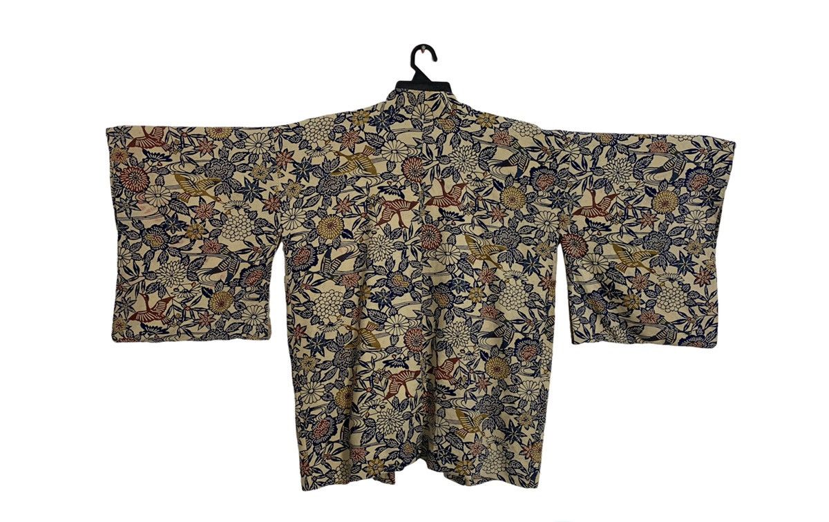 Edition Japan 90s Japanese Kimono Jinbei Haori Cardigan Floral Motifs Size XL / US 12-14 / IT 48-50 - 2 Thumbnail