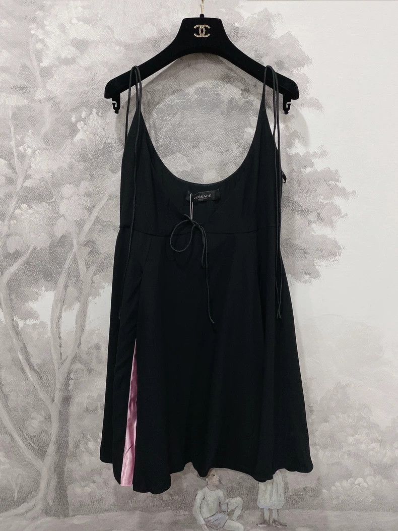 Versace Versace Black slip dress Size M / US 6-8 / IT 42-44 - 1 Thumbnail