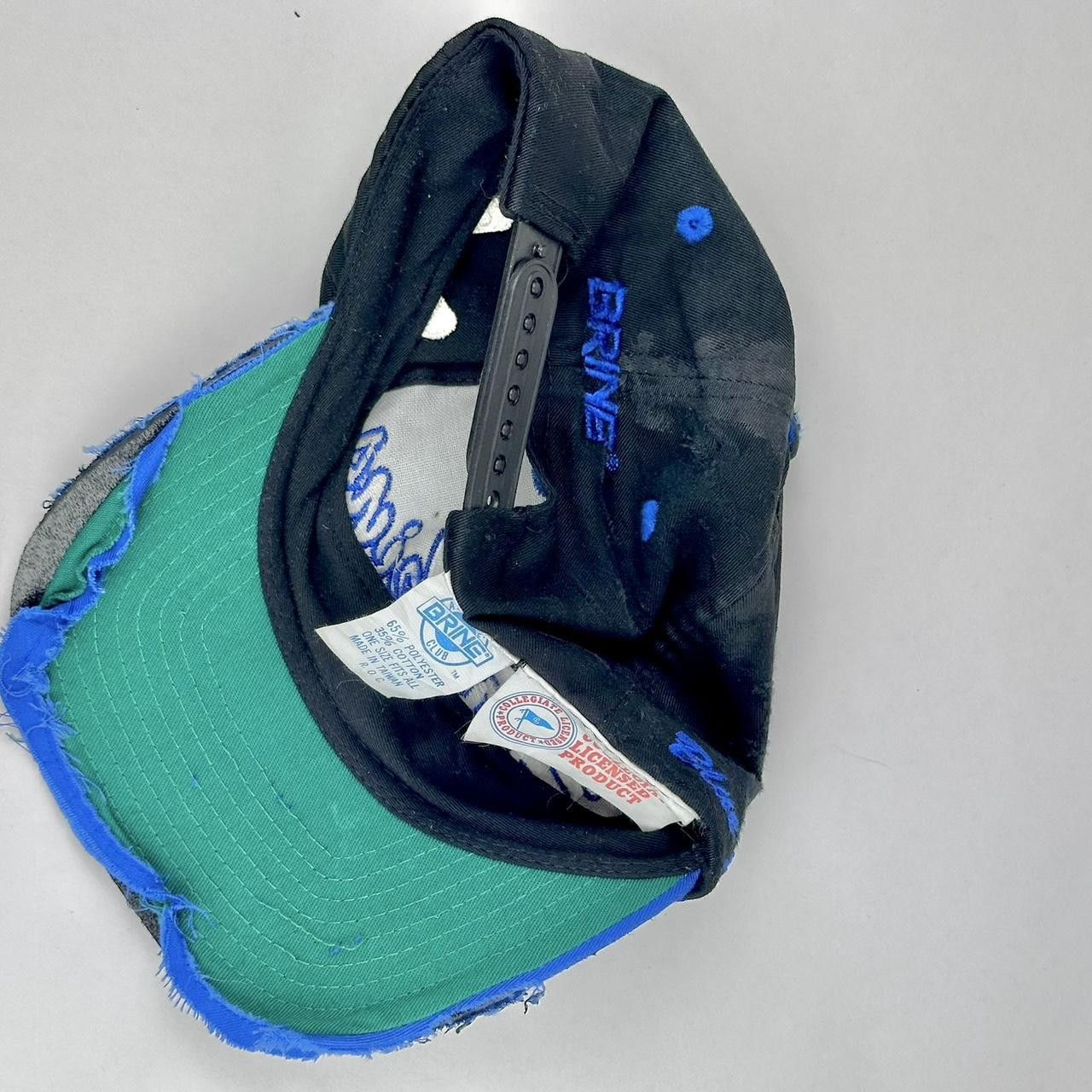 Vintage ASTROBOI* Hopkins Lacrosse Black & Blue Distressed Cap Size ONE SIZE - 6 Thumbnail