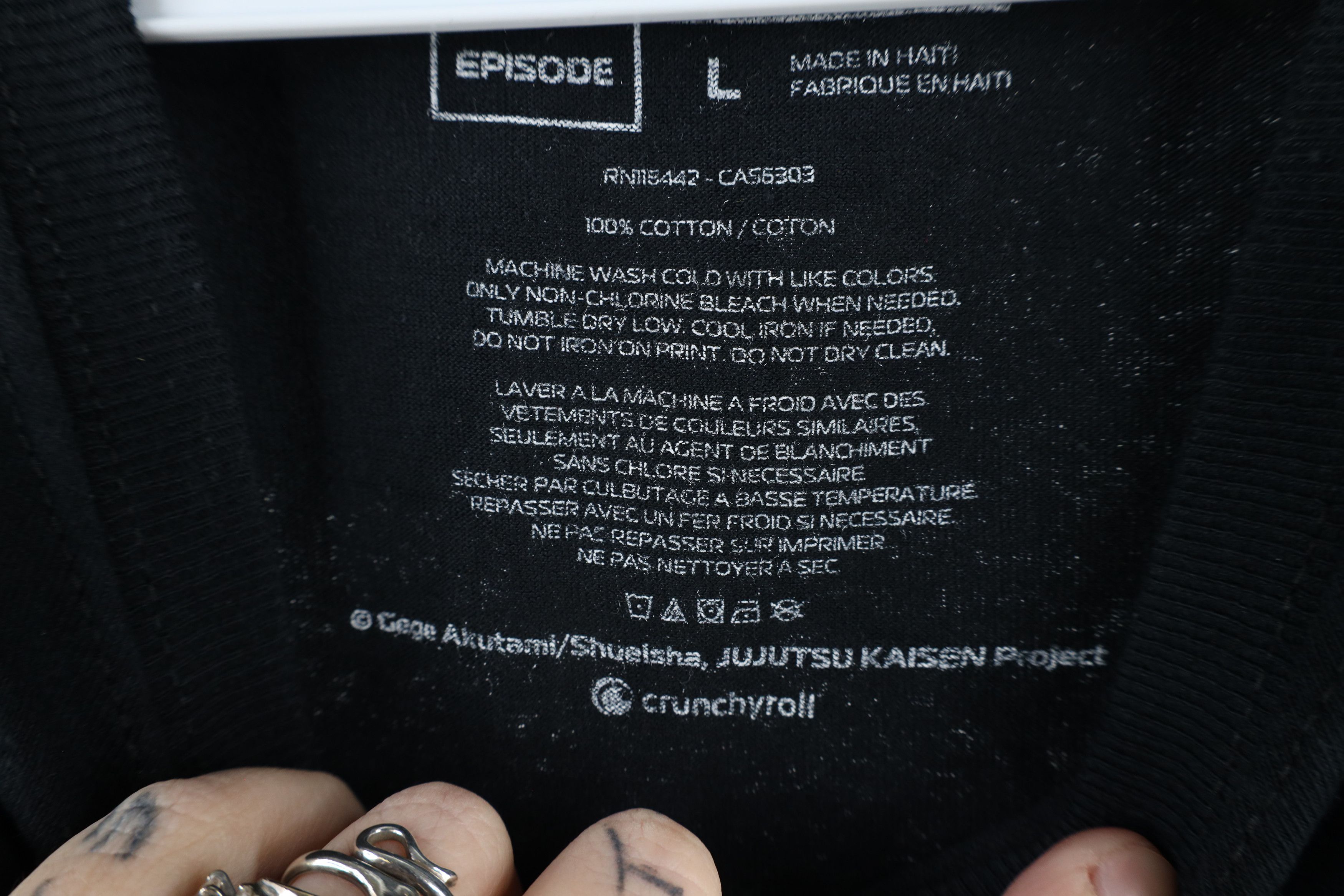 Vintage Vintage Y2K Episode x JuJutsu Kaisen Anime Manga T-Shirt Size US L / EU 52-54 / 3 - 6 Thumbnail