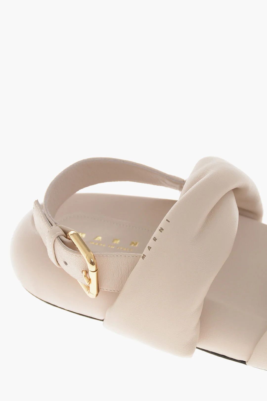 Marni og1mm0326 Leather Slingback Sandals in Beige Size US 10 / IT 40 - 4 Thumbnail