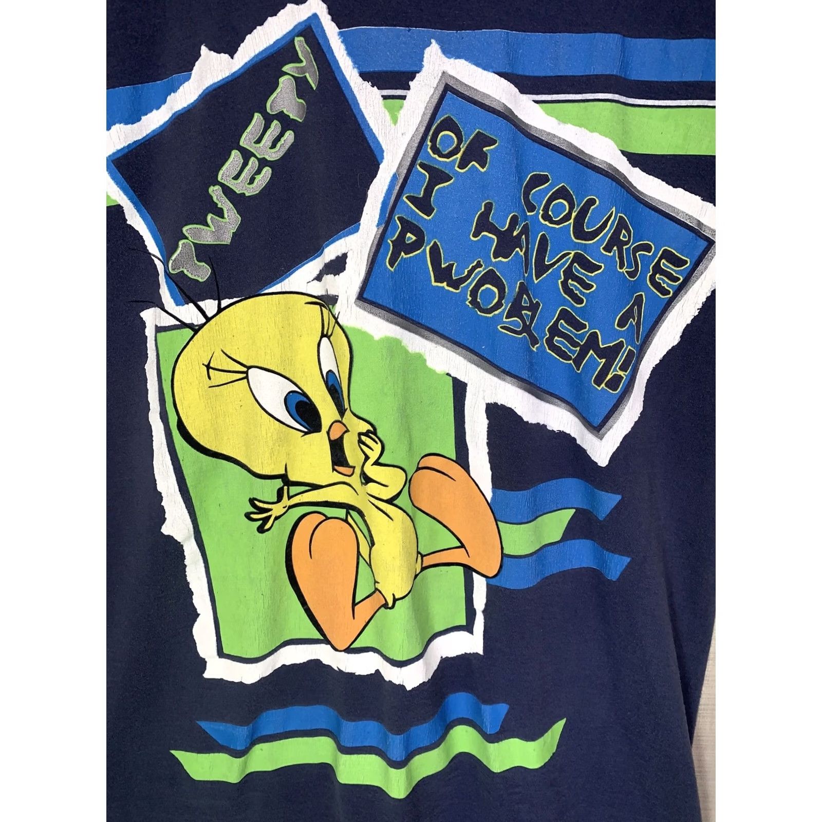 Vintage VINTAGE Looney Tunes Tweety Blue T-Shirt 2XL Adult Short Sleeve Crew Neck Graphic 90s Cartoon Womens Mens Fans Holiday Size US XXL / EU 58 / 5 - 2 Thumbnail